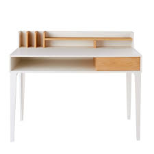 Bureau 1 Tiroir Blanc Bureau Maison Du Monde Mobilier De Salon Et Bureau En Chene Massif