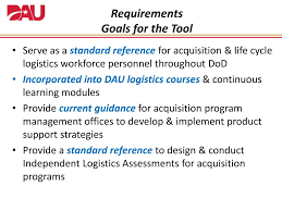 ppt dod integrated product support roadmap tool log fipt