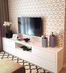 Inspiracao Painel De Tv Com Papel De Parede 3d Simples E Lindo Ameii Autoria Do Proj Decoracao Da Sala Decoracao Sala De Tv Decoracao Da Sala De Estar Existem modelos de paineis de tv para sala e quarto. painel de tv com papel de parede 3d