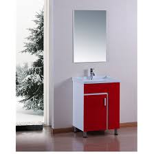 Whether you're brushing your teeth, shaving, styling your hair or putting on makeup, one of lowe's bathroom vanities with tops will be the activity center of your bathroom. Red Color 60cm Pvc Bathroom Vanity With Floor Mounting China Bathroom Cabinet Sanitary Ware Made In China Com
