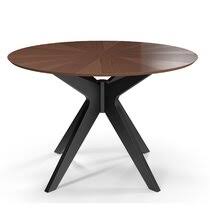 Black leinbach 23.62'' dining table. Modern Black Round Dining Tables Allmodern