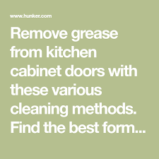 Find the best one for your situation. How To Clean Grease From Kitchen Cabinet Doors Kitchen Cabinets Kitchen Cabinet Doors Cabinet Doors