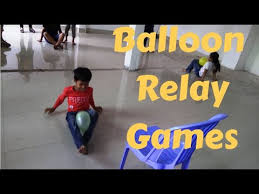 There are lots of relay games you can play with balloons, and of course the last member of the team gets to pop the balloon to finish. Balloon Relays Five Different Team Games To Play With Balloons Youtube