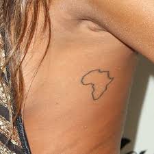 Are you working on learning the 7 continents in. Cassie Ventura Africa Side Tattoo Steal Her Style Simple Tattoos For Women Africa Tattoos Tattoos For Women