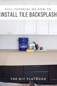I am a tile installer with more than 30 for small sections like this space in the kitchen backsplash it is easy enough to just dry lay the entire area of tile and take some measurements. How To Install Backsplash Tile The Diy Playbook