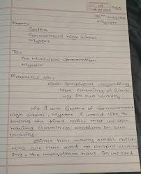 I have examined the contract and am following the procedures recommended there for cancellation. Write A Letter To The Muncipal Commissioner Complaining The Non Cleaning Of Garbage In Ur City Brainly In