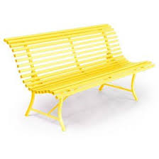 Banc De Jardin 4 Places Acier Longueur 200cm 20 Lattes Louisiane Fermob