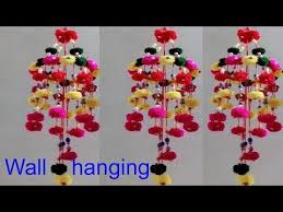 1069 Handmade Ceiling Hanging Design Diy Wool Craft Wall Hanging Idea Diy Jhumar Making Creative Art Youtube Diy Wool Wool Crafts Creative Art
