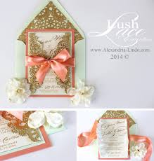 Wedding Invitation Vintage Coral Mint And Gold By Alexandrialindo 6 50 Coral Wedding Invitations Vintage Wedding Invitations Minted Wedding Invitations