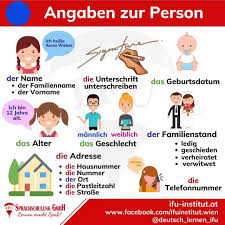 Wortschatz Deutsch Angaben Zur Person Video Deutsch Lernen Deutsch Deutsch Lernen Kinder