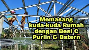 Check spelling or type a new query. Cara Buat Rumah Pasang Besi C Purlin Kuda Kuda Atap Youtube
