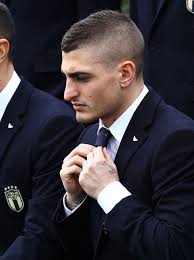 Verratti out for 3 weeks. Marco Verratti Adjusts His Tie During Italy Team Photo With The New Italy Team Team Photos Mohawk Hairstyles Men