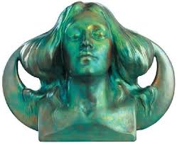 Bust "Luna", Zsolnay, 1899, model of Sándor Apáti Abt