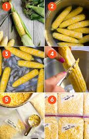 Corn needs to be shucked thoroughly (image 1) and have the ends trimmed off before. How To Freeze Corn On The Cob Kernels Or Ears Wholefully