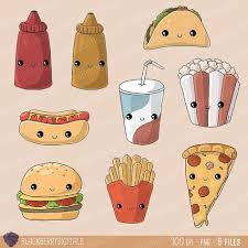 Food group dairy clip art. Kawaii Junk Food Clipart Junk Food Clip Art By Blackberrydigitals Disegni Kawaii Kawaii Disegni