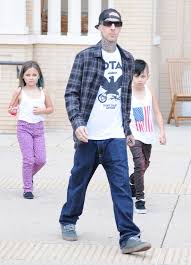 Called one of the greatest drummers of all time, barker has since established himself as an incredibly a versatile drummer, producing and making. Travis Barker Alabama Barker Landon Barker Alabama Barker And Landon Barker Photos Travis Barker And Kids Shop Barneys New York Zimbio