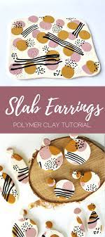 In this video i''m going to show you how to make polymer clay colourful pattern slab and ideas of how to turn it into earrings.i hope you enjoy it and find s. Video Polymer Clay Slab Earrings Tutorial My Vian