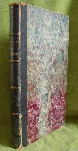 Antique French Text Leather Book Oeuvres Completes De Moliere Poquelin 1847 Vol1 2109 Leather Books Leather Binding