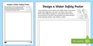 Each hazard links back to one of the four key rnli water safety messages: Ks2 Design A Water Safety Poster Worksheet Teacher Made