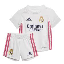 The color of the away kit is pink. Adidas Real Madrid Home Baby Kit 2020 2021 Sport From Excell Sports Uk