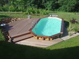 Piscine Bois Octogonale Acheter Une Piscine Avec Structure En Bois Piscine Bois Octogonale Habillage Piscine Hors Sol Decorer Piscine Hors Sol