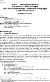 Bei einer leistungsbeschreibung handelt es sich um eine schriftliche, eindeutige und widerspruchsfreie beschreibung von produkten oder dienstleistungen. Muster Leistungsbeschreibung Orientierende Untersuchungen Von Standorten Ehemaliger Chemischer Reinigungen In Schleswig Holstein Pdf Free Download