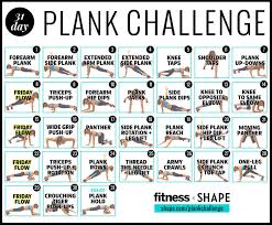 30 day plank challenge chart inspirational 30 day plank