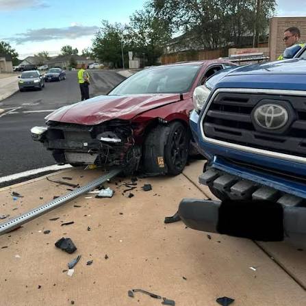 North Lyon Fire released this photo saying a driver had been hospitalized  after an early morning crash in Fernley around 6:45 a.m. on US 50A near  Wedge Lane. "Upon arrival, crews located