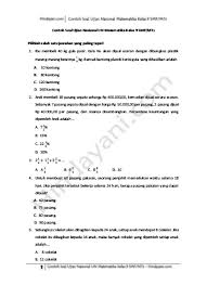 Contoh soal isian matematika dengan ranah kognitif. Contoh Soal Ujian Nasional Un Matematika Kelas 9 Smp Mts Pdf