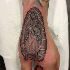 En méxico es conocida como la virgen de guadalupe. Small Lady Of Guadalupe Tattoo Novocom Top