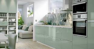Ikea Kalvia Kitchen Doors Transform The Hub Of The Home Tlc Interiors Ikea New Kitchen Green Kitchen Cabinets Green Kitchen Inspiration