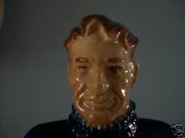 Kessler Knute Rockne Football ceramic bottle