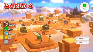 Super Mario 3d World Level Maps World 4 Super Mario 3d World Super Mario Wiki The Mario Encyclopedia