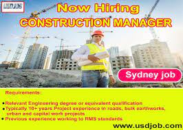 Construction Manager Jobs In Sydney Construction Management Engineering Degrees Job