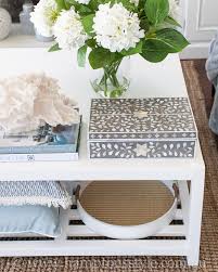 The Mother Of Pearl Inlay Box Is Perfect For That Coffee Table Accessory Not Only Does It Look Coffee Table Coffee Table Accessories Decorating Coffee Tables