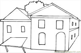 Set off fireworks to wish amer. Duplex Coloring Page For Kids Free Houses Printable Coloring Pages Online For Kids Coloringpages101 Com Coloring Pages For Kids