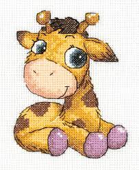Printable giraffe cross stitch pattern free. Klart Jojo The Giraffe Cross Stitch Kit 123stitch