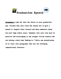 Perhaps you can talk about how young. Making Your Motivational Graduation Speech By Mizzmitch4u Tpt