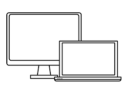 Nicepng also collects a large amount of related image material, such as flat screen tv ,tv screen ,computer clipart. Computer Screen Techonology Icon Cartoon In Black And White 1971122 Vector Art At Vecteezy