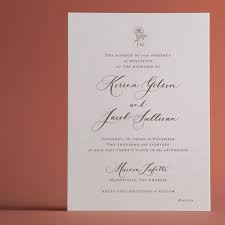 Classic Rose Invitation Card P A P E L Co Wedding Registry Cards Invitations Calligraphy Wedding Invitation