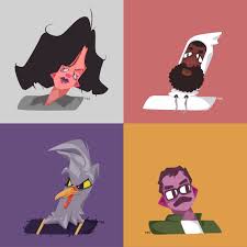 Orthogonal Zat3am Vectorart Illustration Four Selfportrait Artoftheday Characterdesign Illustration Artist Painting Inspiration