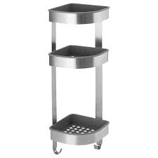 Brogrund Corner Wall Shelf Unit Stainless Steel 7 X22 Ikea In 2020 Corner Wall Shelves Corner Wall Shelf Unit Wall Shelf Unit