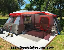 Ozark Trail 12 Person L Shaped Instant Cabin Tent Review Team Tinnin Takes Over Family Tent Camping Cabin Tent Tent Glamping