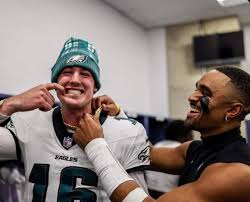 Eagles backup QB Tanner McKee completed 80% of his passes and had 252 yards  with three total touchdowns last night in the preseason opener. He says his  relationship with Jalen Hurts has