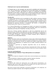 Con la instalación del programa de contingencias atmosféricas la zona metropolitana de querétaro, se contará con un sistema que permitirá activar medidas para proteger la salud de la población ante riesgos. Doc Propuesta De Plan De Contingencias Elmer Torres Academia Edu