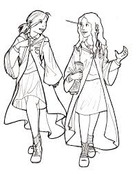 Free luna lovegood digital stamp | coloring page. Ginny And Luna By The French Belphegor On Deviantart