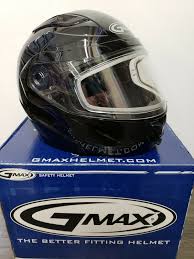 Gmax Gm64s Carbide W Dual Lens Modular Full Face Snowmobile Helmet Med Black