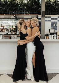 Classic Weddings In Savannah Bhldn Wedding Dress Short Black Bridesmaid Dresses White Wedding Gowns