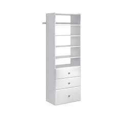 Check spelling or type a new query. Home Garden Rustic Grey Open Shelf Martha Stewart Living Premier Tower Kit 12 Ft Closet Organizers