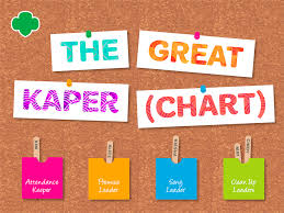 always up to date girl scout kaper chart examples kapers